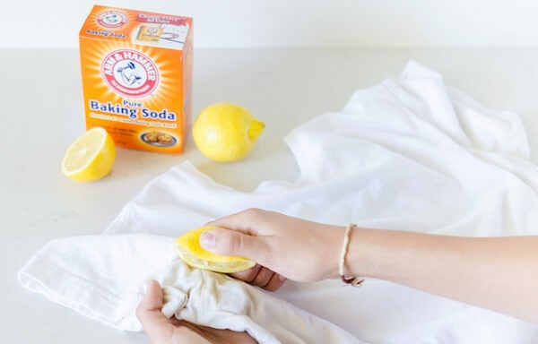 сода +лимон для стирки белой одежды